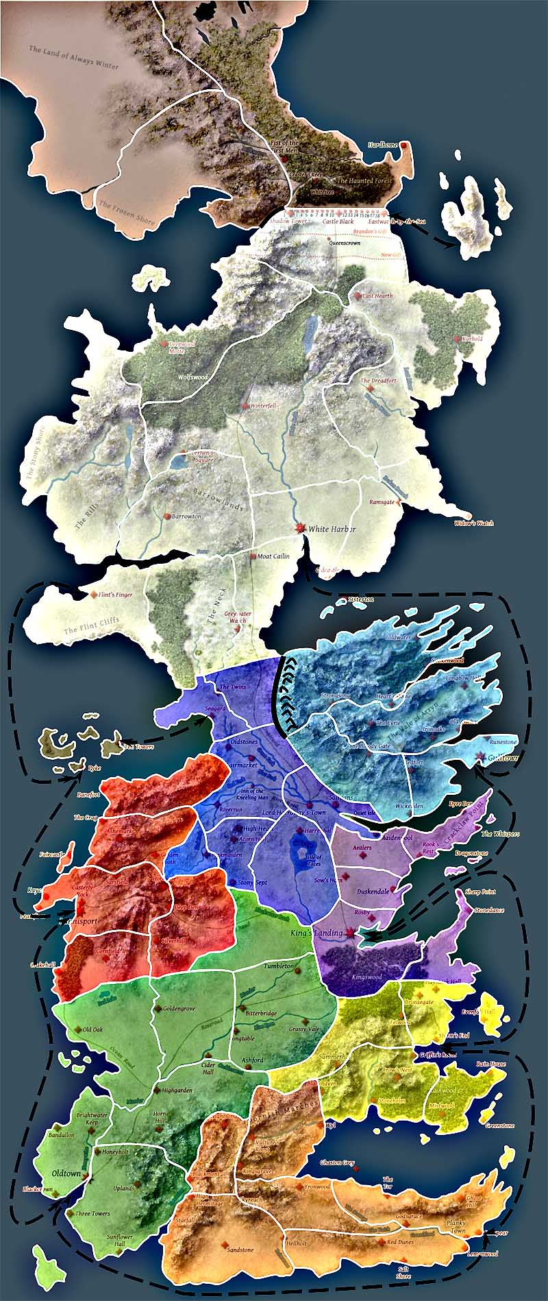 the map